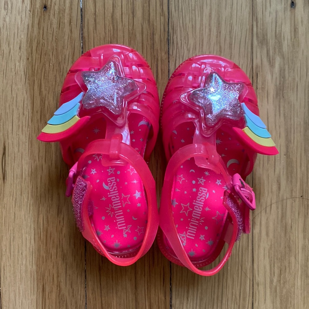Mini Melissa jelly shoes size 6